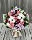 Букет цветов из: Альстромерии, Гвоздики, Розы и Хризантемы в Обильном