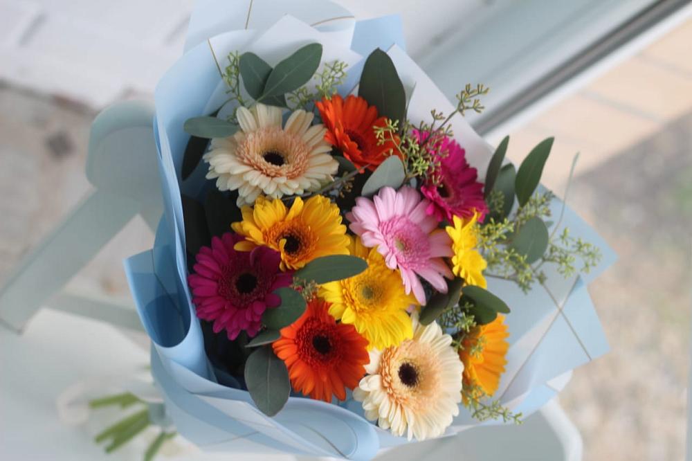 Букет цветов из: Герберы в Обильном