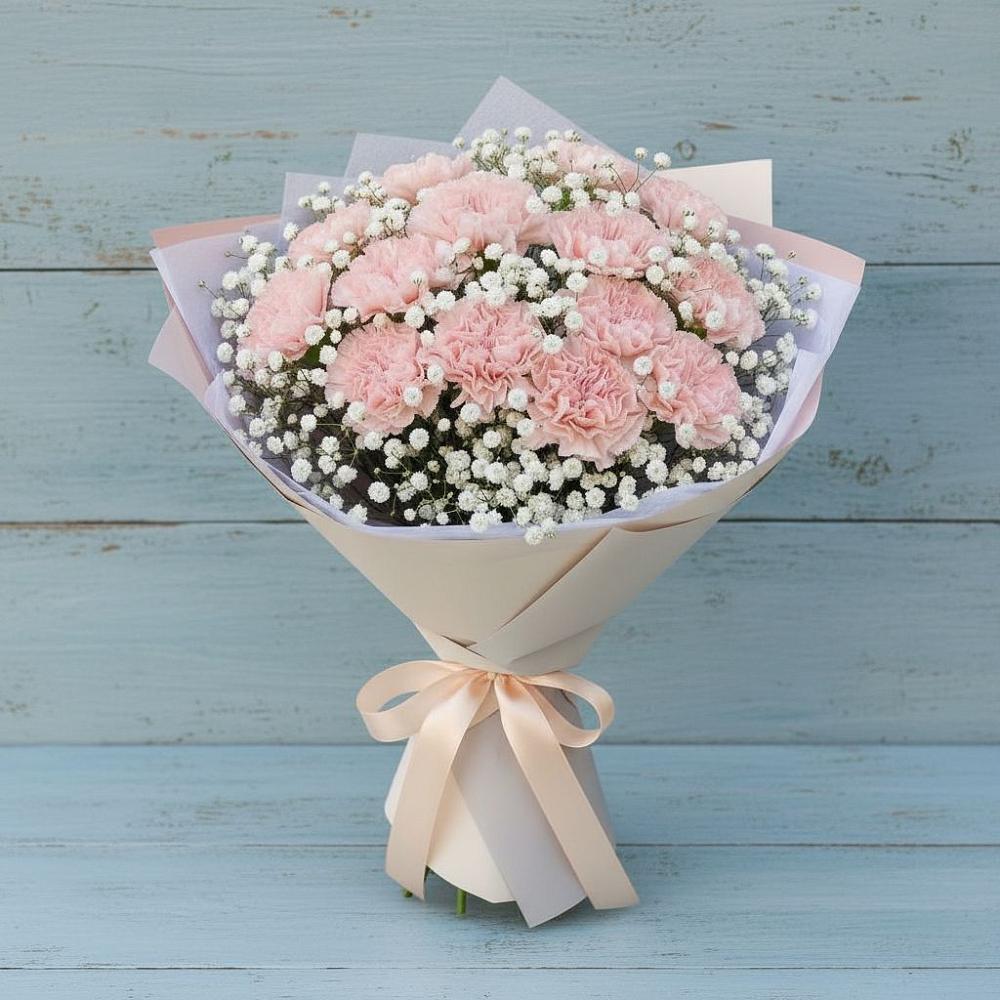 Букет цветов из: Гвоздики в Обильном