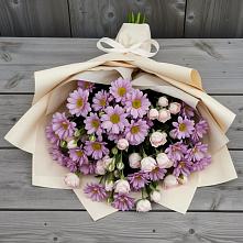 Букет цветов из:  Розы и Хризантемы в Обильном