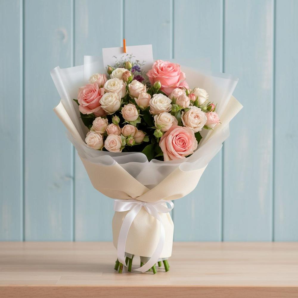 Букет цветов из: Розы в Обильном