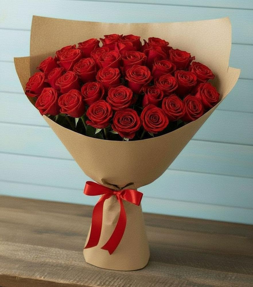 Букет Красные розы Милано в Обильном