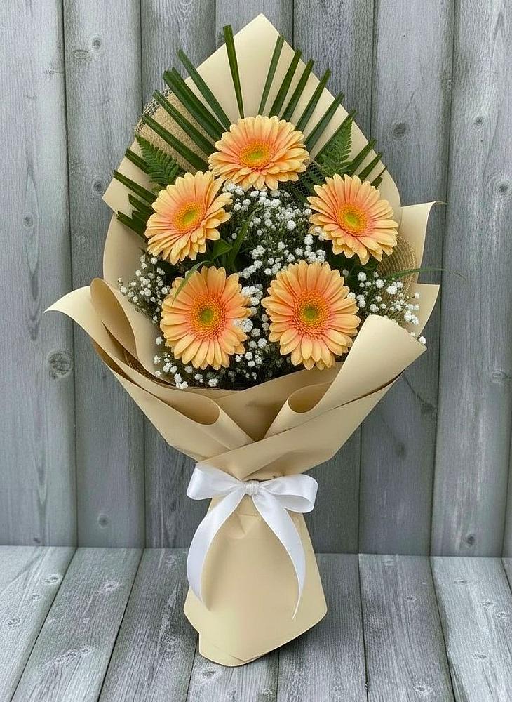 Букет цветов из: Герберы в Обильном