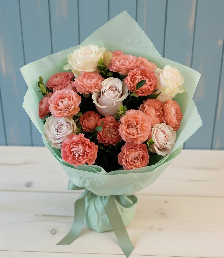 Букет цветов из: Розы в Обильном