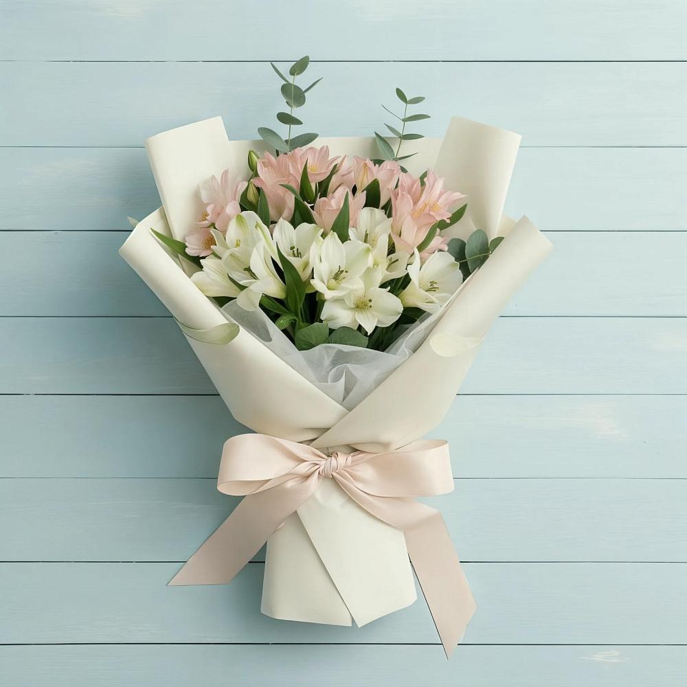 Букет цветов из: Альстромерии в Обильном