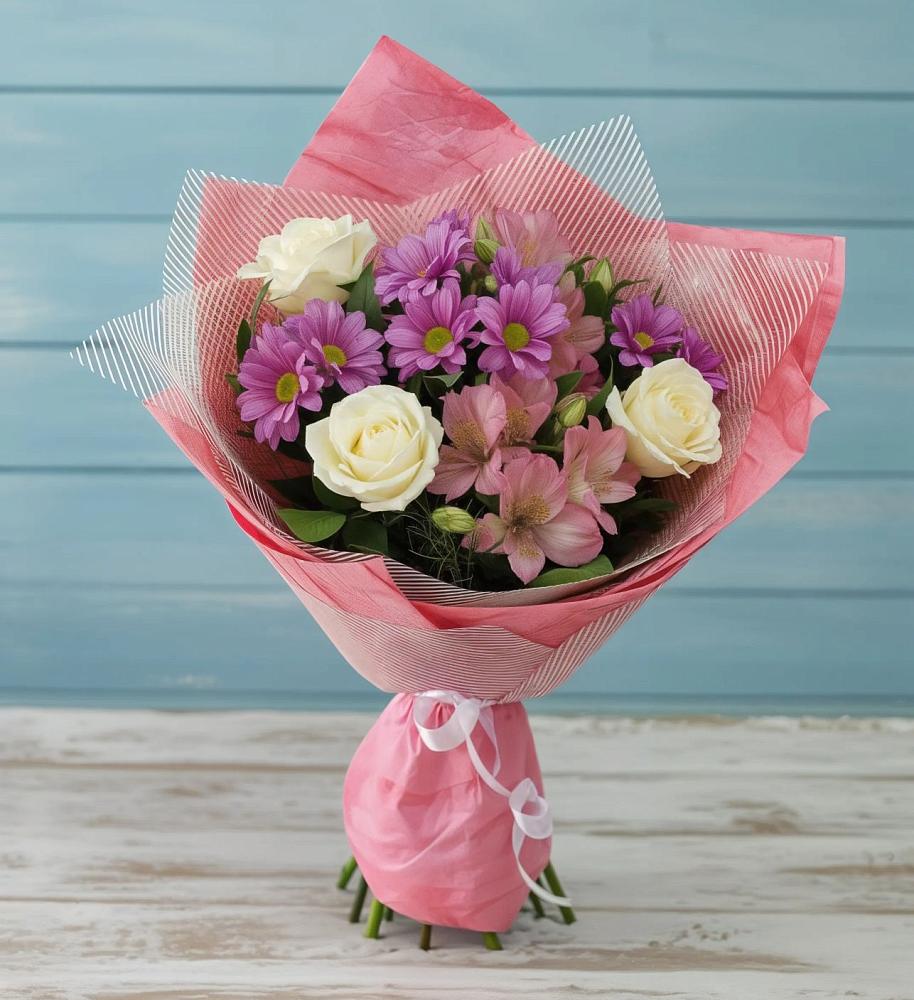 Букет цветов из: Герберы в Обильном