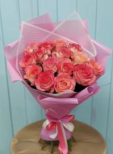 Букет 15 Розовых роз Равель в Обильном