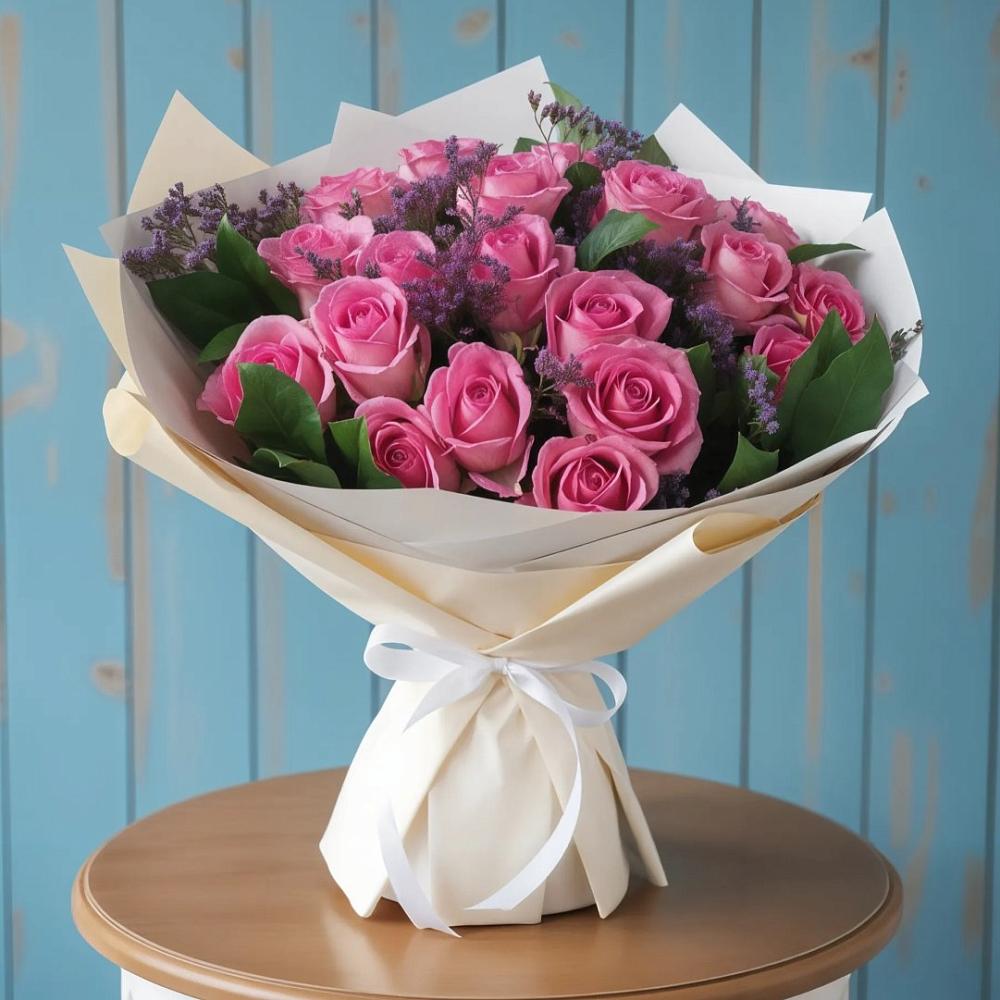 Букет цветов из: Розы в Обильном