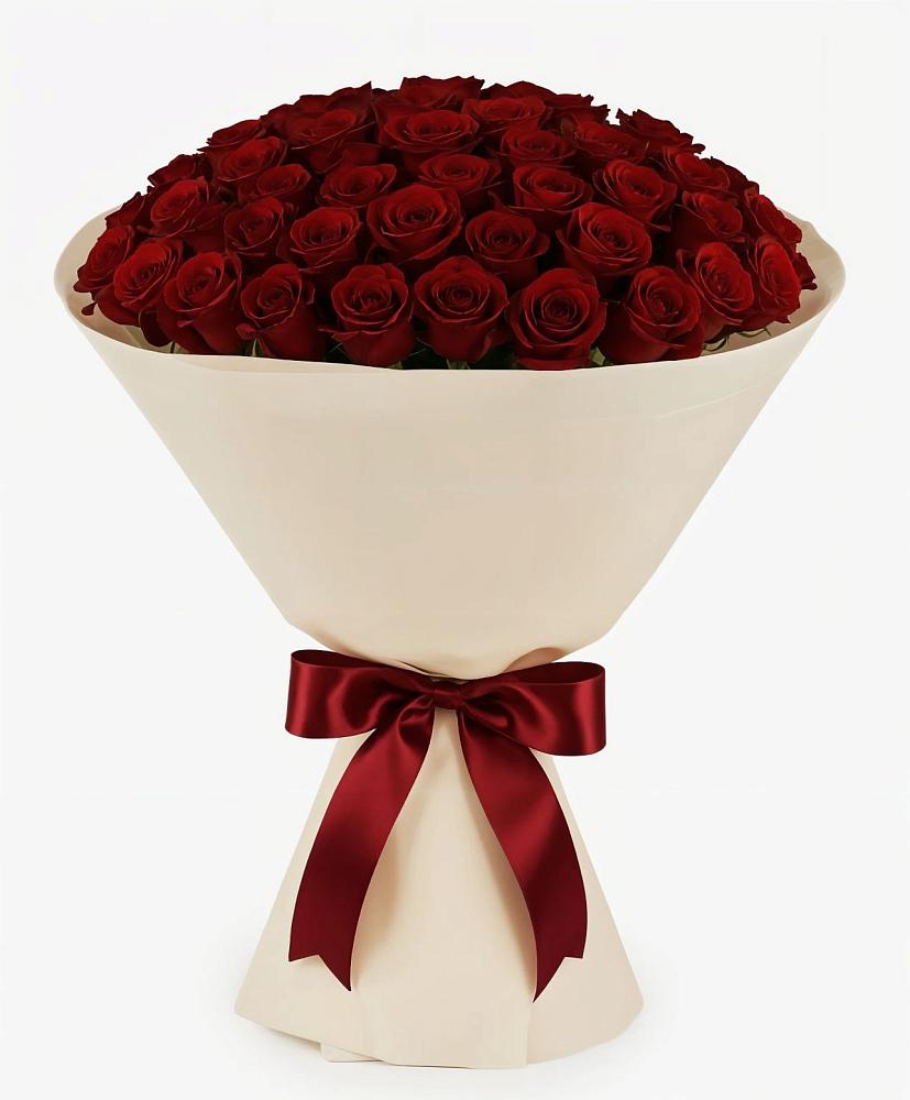 Букет 101 Бордовая роза Блэк Бакарра в Обильном