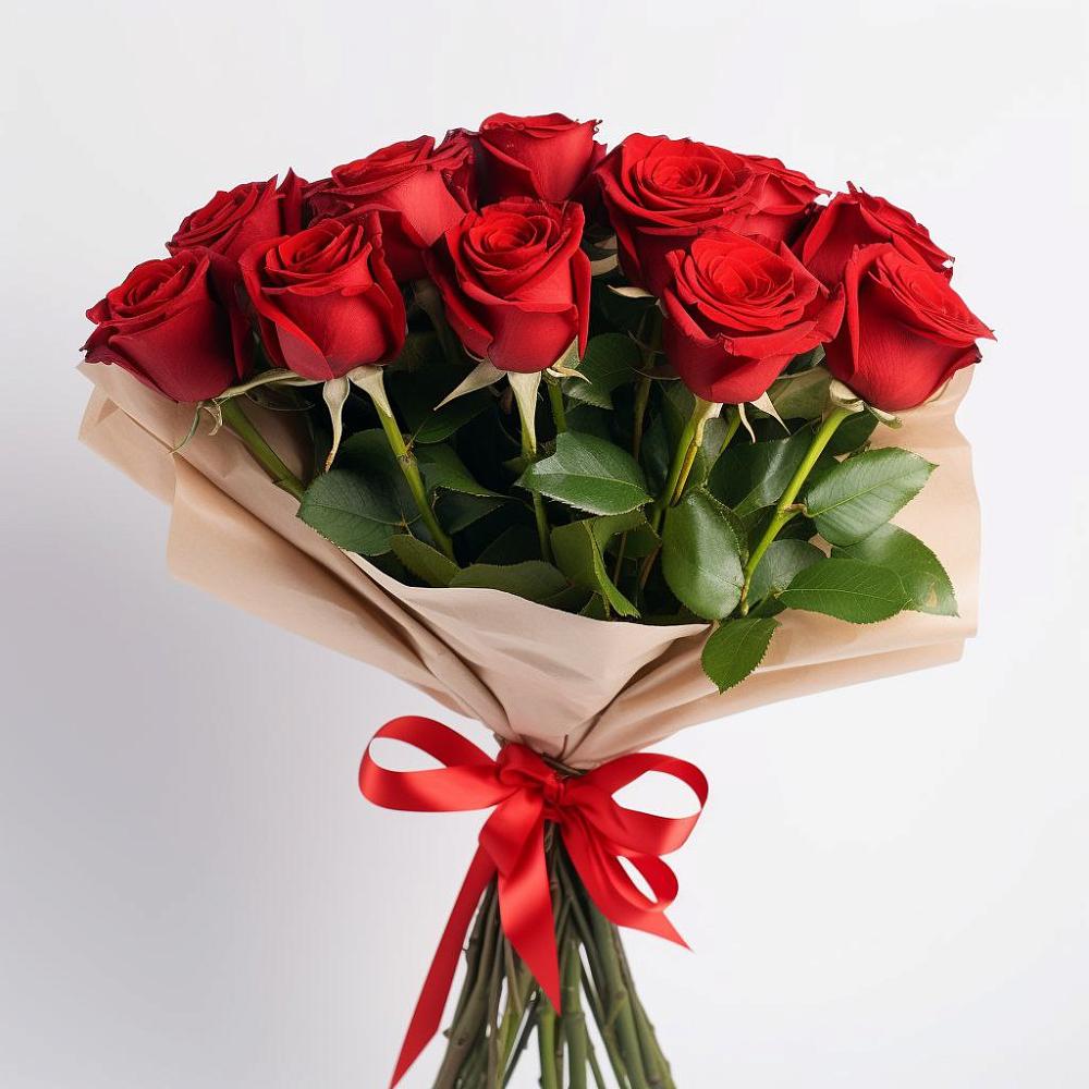 Букет 11 Красных роз Эдлесс Лав в Обильном