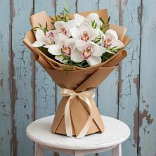 Букет цветов из:  Орхидеи и Розы в Обильном