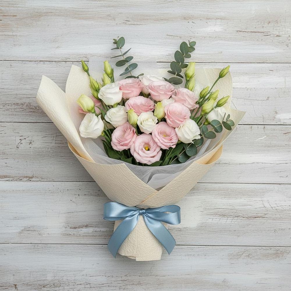 Букет цветов из: Лизиантусы в Обильном